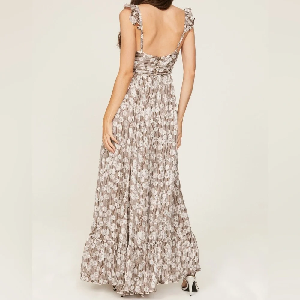Floral Print Cut Out Maxi Dress Silvia Gown Sabina Musayev - Picture 5 of 13